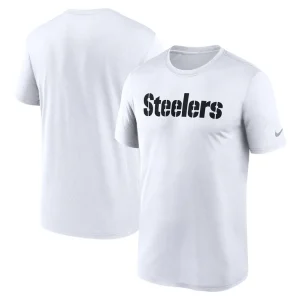 Pittsburgh steelers nike primetime legend wordmark performance t shirt White
