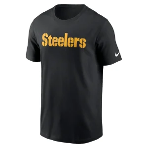 Pittsburgh steelers nike primetime wordmark essential t shirt Black M