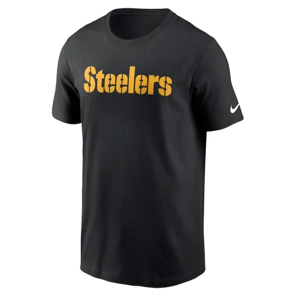 Pittsburgh steelers nike primetime wordmark essential t shirt Black M