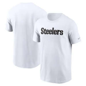 Pittsburgh steelers nike primetime wordmark essential t shirt White