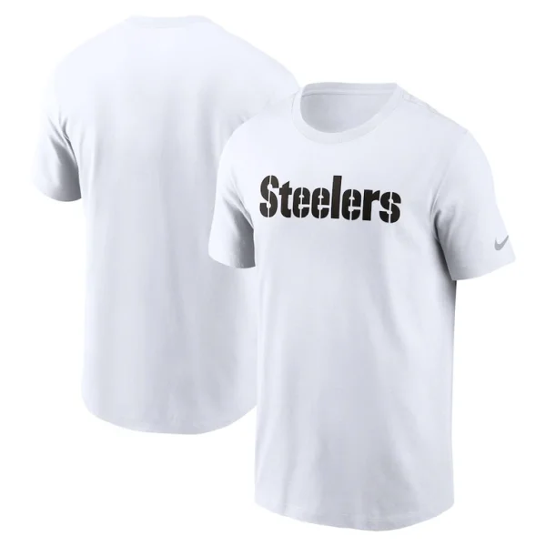 Pittsburgh steelers nike primetime wordmark essential t shirt White