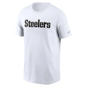 Pittsburgh steelers nike primetime wordmark essential t shirt White M