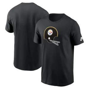 Pittsburgh steelers nike rewind logo essential t shirt Black