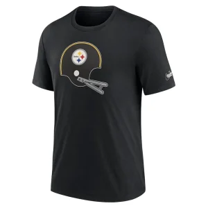 Pittsburgh steelers nike rewind logo tri blend t shirt Black M