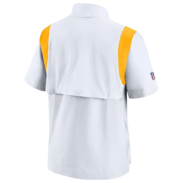 Pittsburgh steelers nike sideline coaches chevron lockup pullover top White L