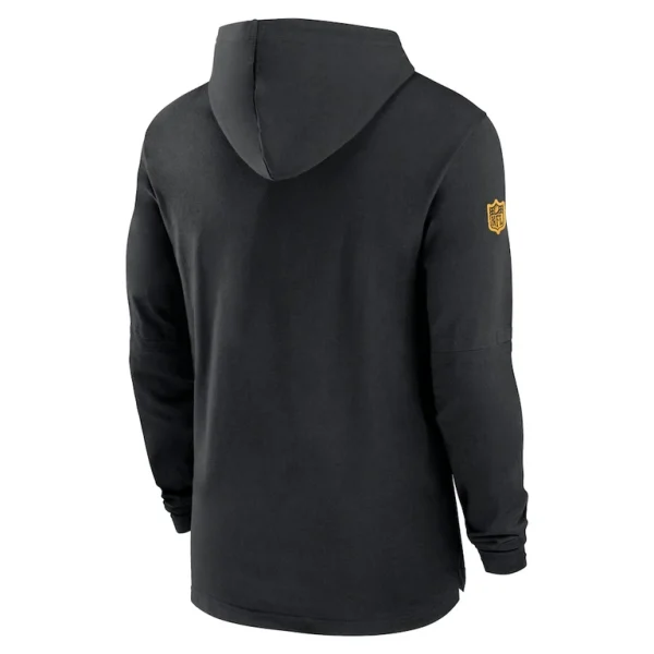 Pittsburgh steelers nike sideline hoodie performance long sleeve t shirt Black L