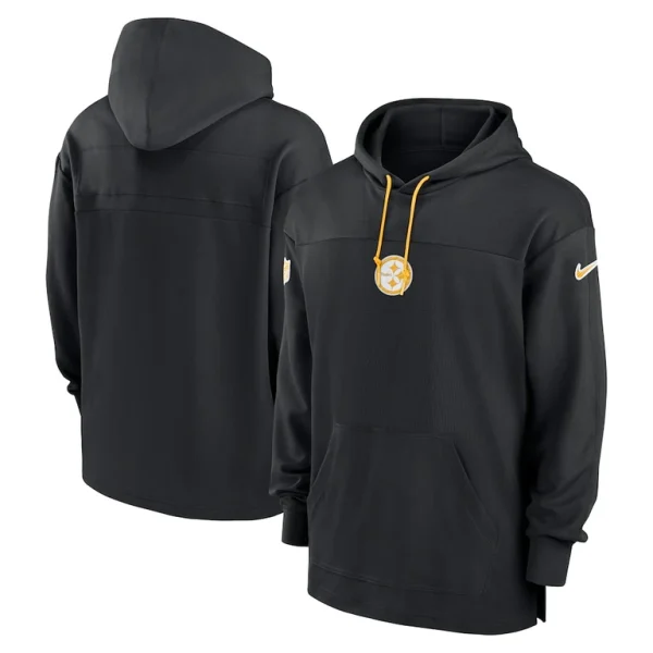Pittsburgh steelers nike sideline jersey performance pullover hoodie Black
