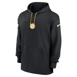 Pittsburgh steelers nike sideline jersey performance pullover hoodie Black M