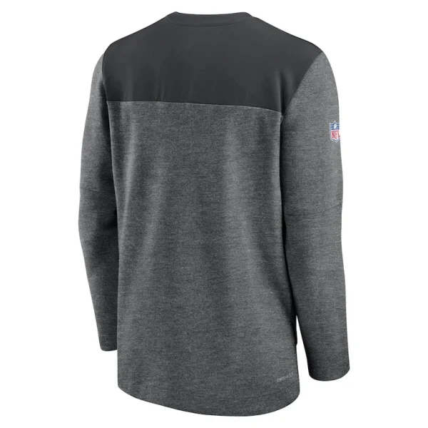 Pittsburgh steelers nike sideline lockup performance quarter zip top Charcoal L