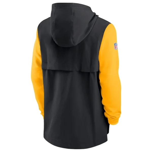 Pittsburgh steelers nike sideline player quarter zip hoodie Blackgold L