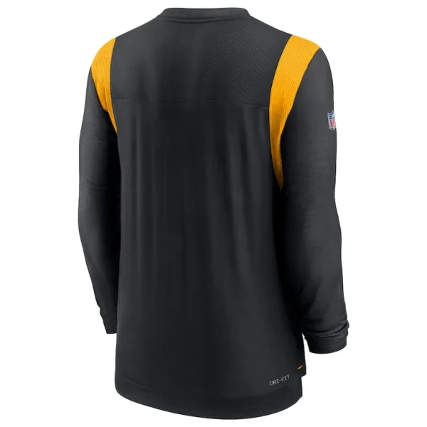 Pittsburgh steelers nike sideline tonal logo performance player long sleeve t shirt Black L