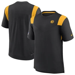 Pittsburgh steelers nike sideline tonal logo performance player t shirt Black