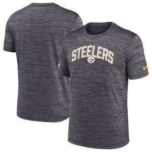 Pittsburgh steelers nike sideline velocity athletic stack performance t shirt Black