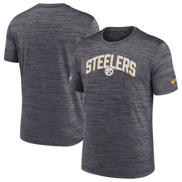 Pittsburgh steelers nike sideline velocity athletic stack performance t shirt Black