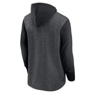 Pittsburgh steelers nike surrey legacy pullover hoodie Heathered charcoalblack L