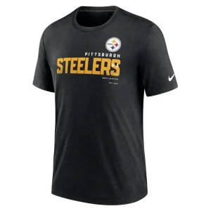 Pittsburgh steelers nike team tri blend t shirt Heather black M