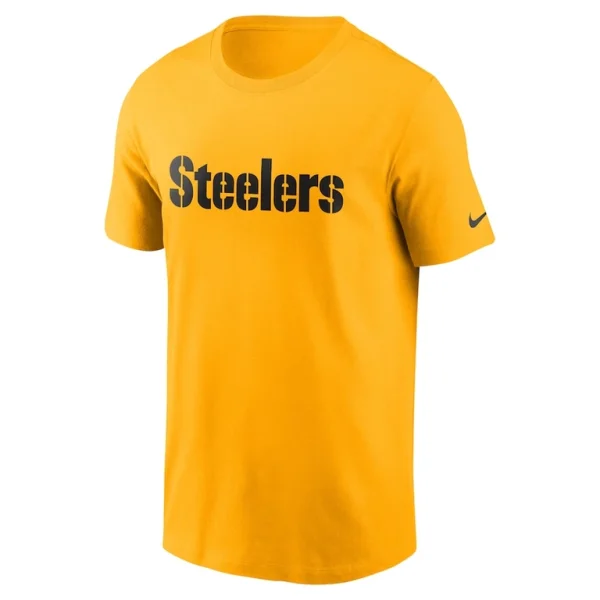 Pittsburgh steelers nike team wordmark essential t shirt Gold M