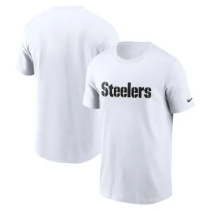Pittsburgh steelers nike team wordmark essential t shirt White