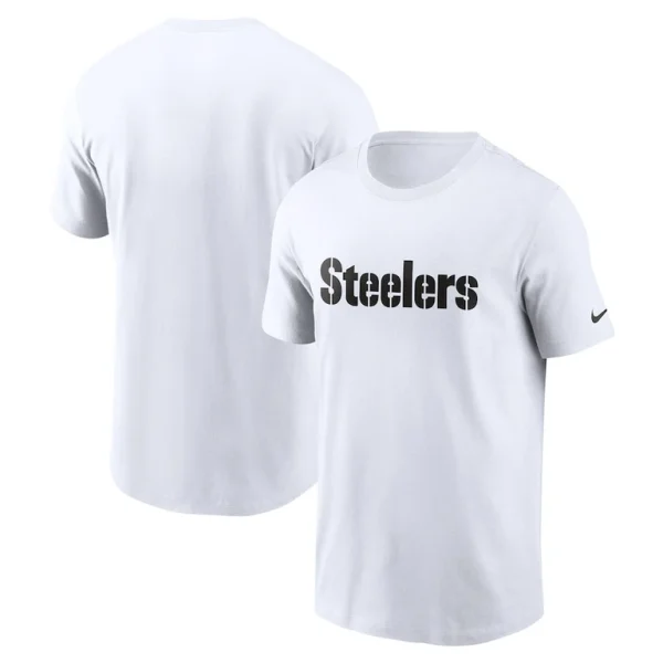 Pittsburgh steelers nike team wordmark essential t shirt White