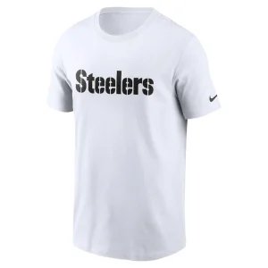 Pittsburgh steelers nike team wordmark essential t shirt White M