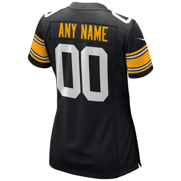 Pittsburgh steelers nike womens alternate custom game jersey Black L