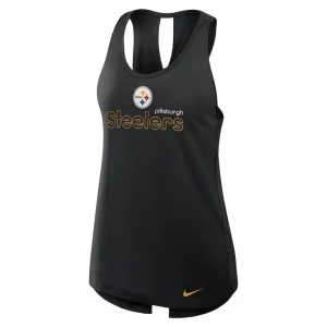 Pittsburgh steelers nike womens crossback performance tank top Black S