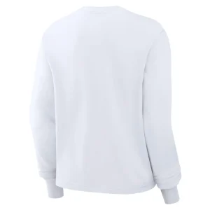Pittsburgh steelers nike womens essential long sleeve boxy t shirt White M