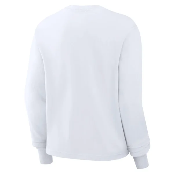 Pittsburgh steelers nike womens essential long sleeve boxy t shirt White M