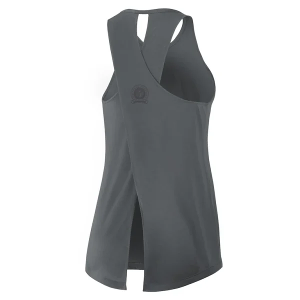 Pittsburgh steelers nike womens established date crisscross performance tank top Gray M