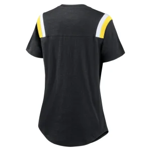 Pittsburgh steelers nike womens historic slub fashion t shirt Heather black M