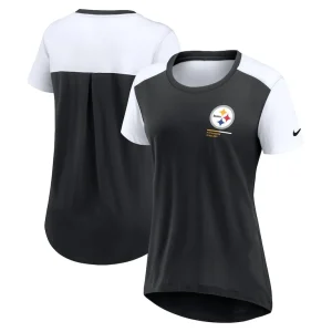 Pittsburgh steelers nike womens performance fashion t shirt Black