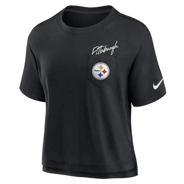 Pittsburgh steelers nike womens performance pocket t shirt Black S