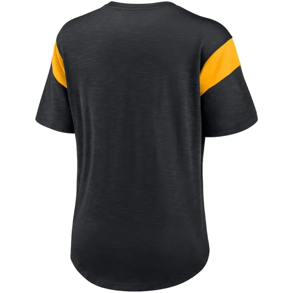 Pittsburgh steelers nike womens primary logo fashion top Heather black M