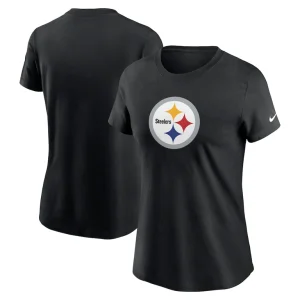 Pittsburgh steelers nike womens primary logo t shirt Black