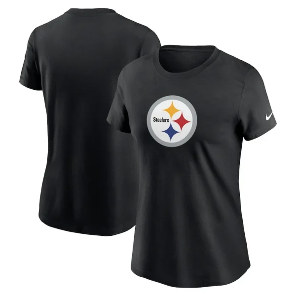 Pittsburgh steelers nike womens primary logo t shirt Black
