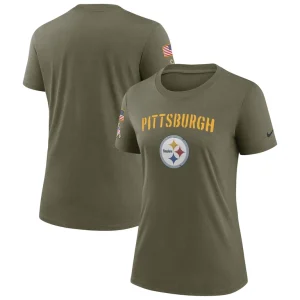Pittsburgh steelers nike womens salute to service legend t shirt Olive