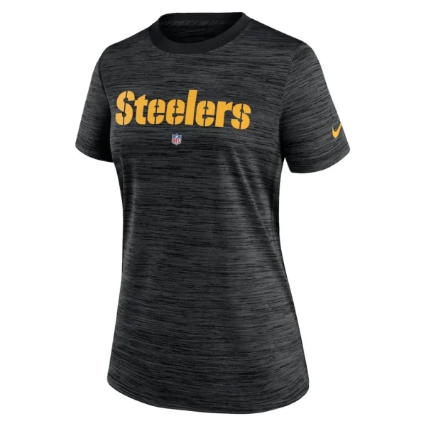 Pittsburgh steelers nike womens sideline velocity performance t shirt Black S