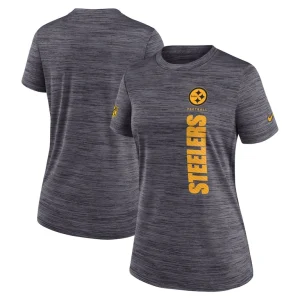 Pittsburgh steelers nike womens sideline velocity performance t shirt Charcoal