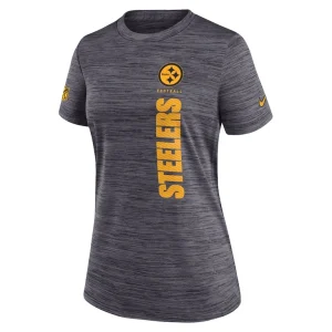 Pittsburgh steelers nike womens sideline velocity performance t shirt Charcoal S