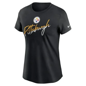 Pittsburgh steelers nike womens team city roll t shirt Black S