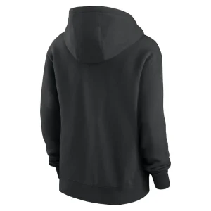 Pittsburgh steelers nike womens team logo club fleece pullover hoodie Black M