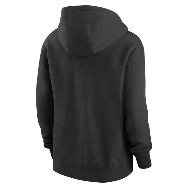 Pittsburgh steelers nike womens team logo club fleece pullover hoodie Black M