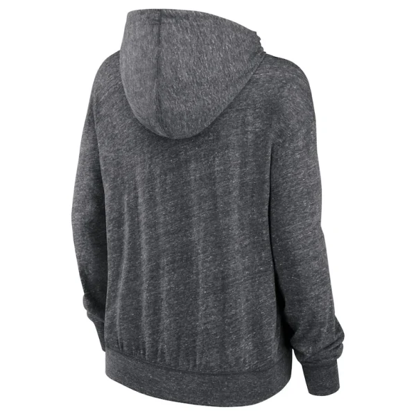 Pittsburgh steelers nike womens team spirit gym vintage lightweight hoodie top Heather charcoal M