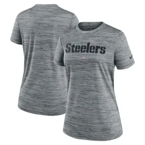 Pittsburgh steelers nike womens velocity performance t shirt Heather gray