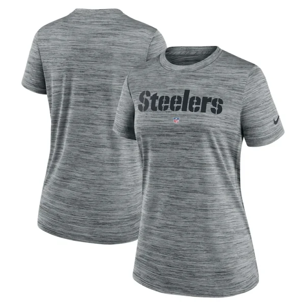 Pittsburgh steelers nike womens velocity performance t shirt Heather gray