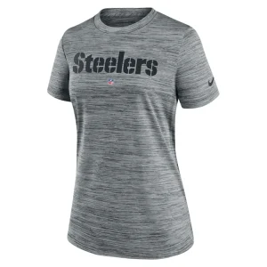 Pittsburgh steelers nike womens velocity performance t shirt Heather gray S