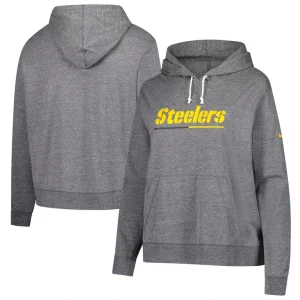 Pittsburgh steelers nike womens vintage pullover hoodie Heather charcoal