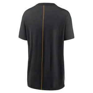 Pittsburgh steelers nike womens wordmark tri blend t shirt Creamblack M