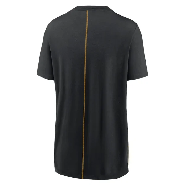 Pittsburgh steelers nike womens wordmark tri blend t shirt Creamblack M