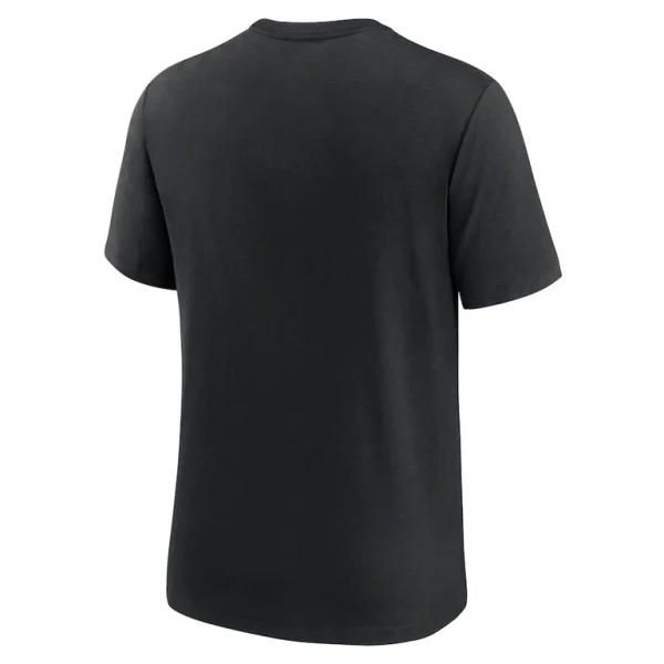 Pittsburgh steelers nike wordmark logo tri blend t shirt Black L
